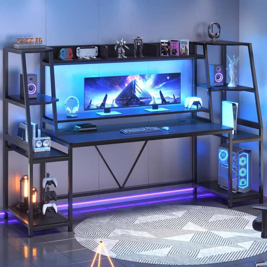 SEDETA 78.8‑Inch Gaming Desk