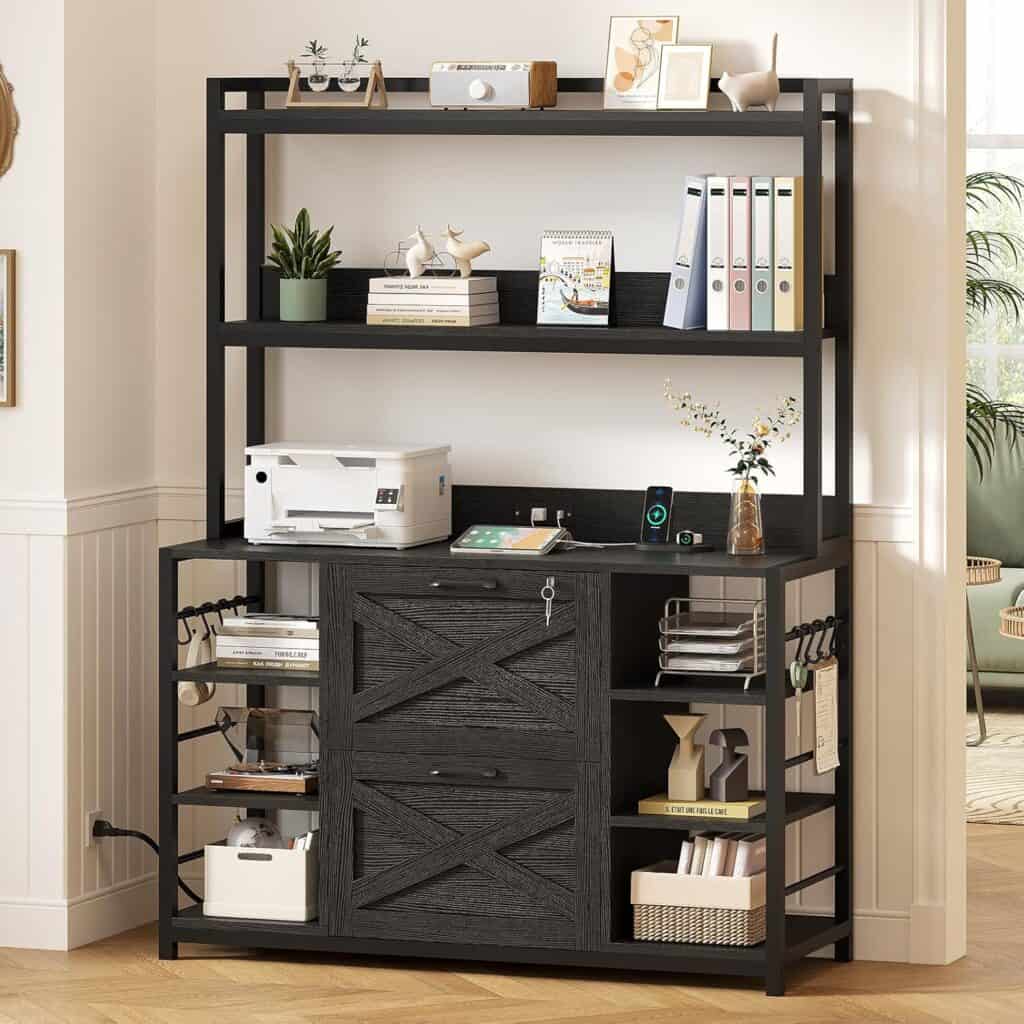 SEDETA File Cabinet with Charging Station