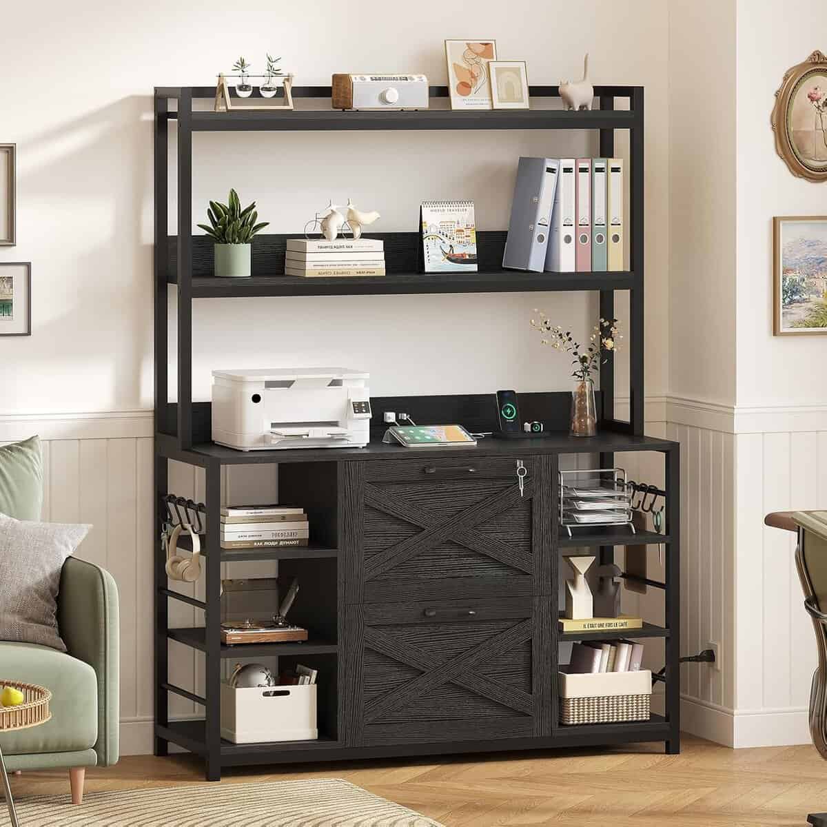SEDETA File Cabinet with Charging Station
