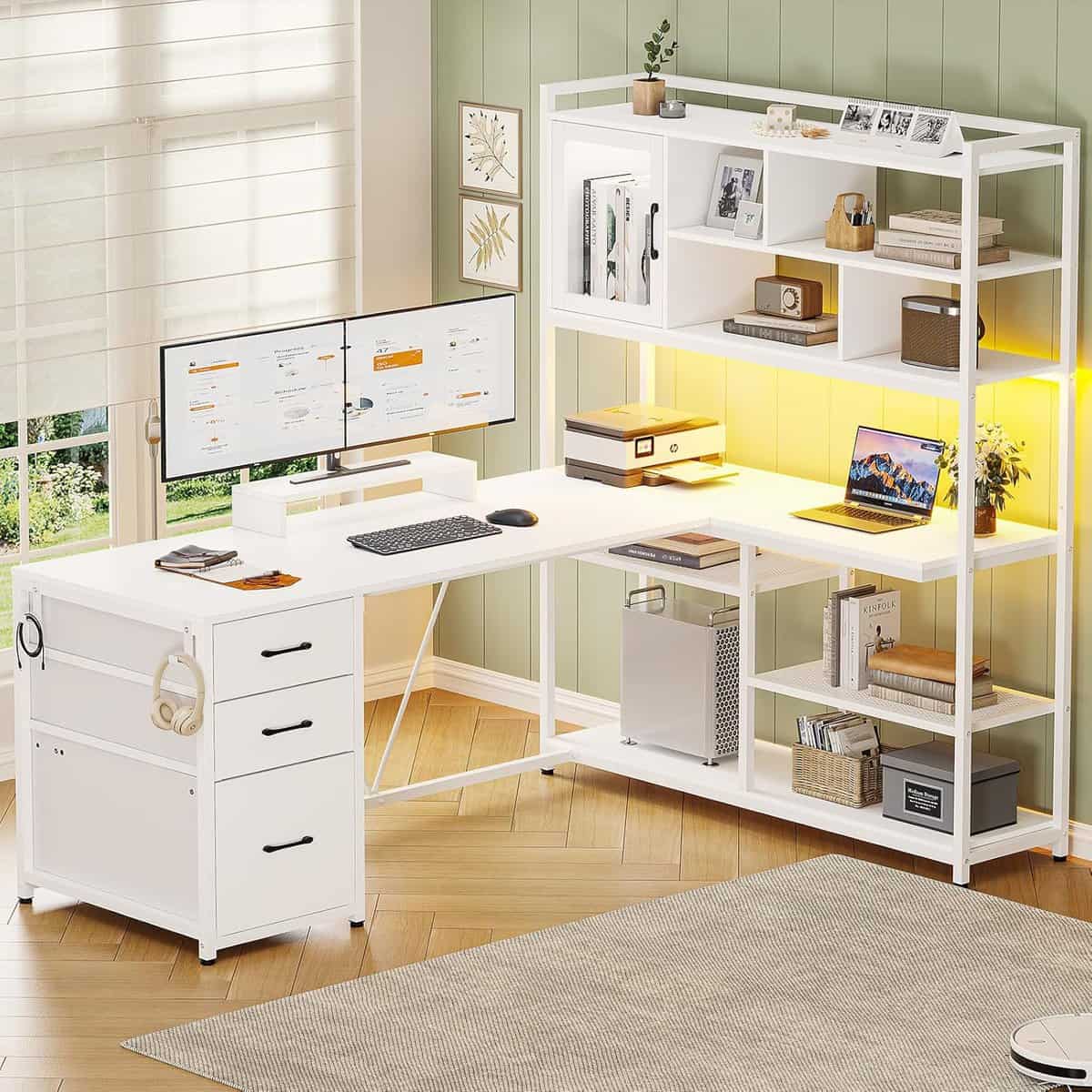 SEDETA L Shaped Computer Desk 