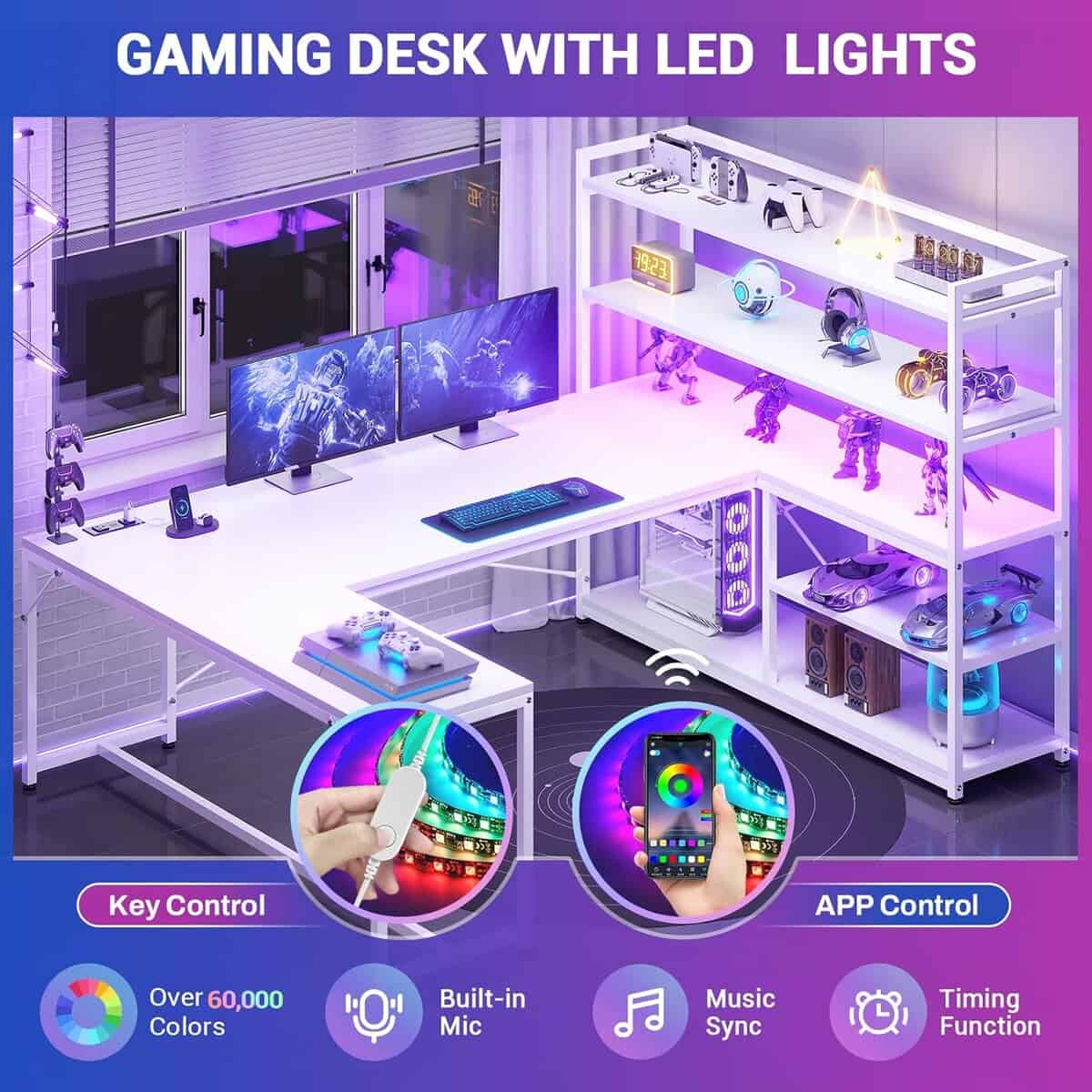SEDETA L Shaped Computer Desk