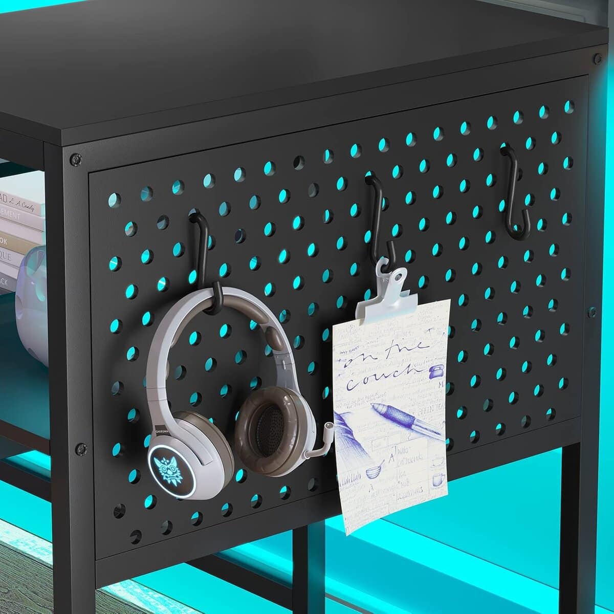 SEDETA L Shaped Gaming Desk-Black