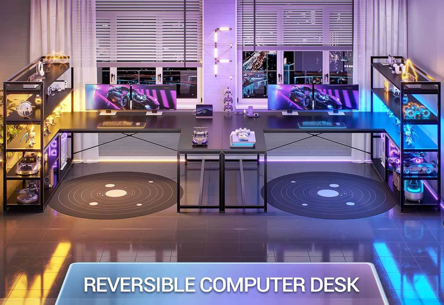 SEDETA L Shaped Gaming Desk