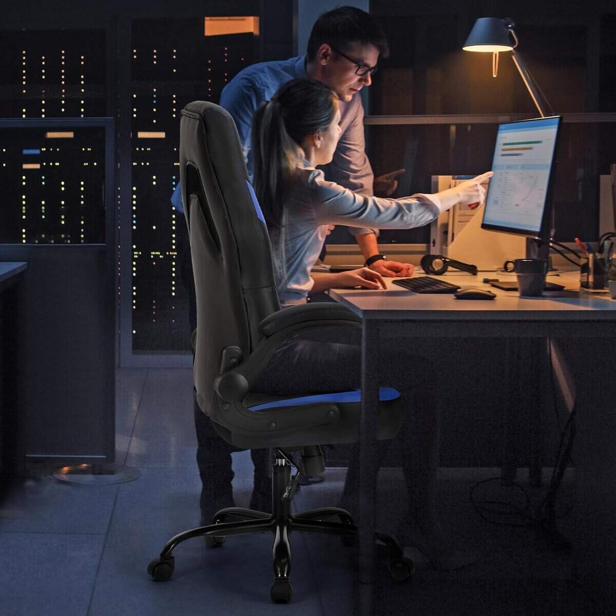 Sweetcrispy Ergonomic Gaming Desk Chair