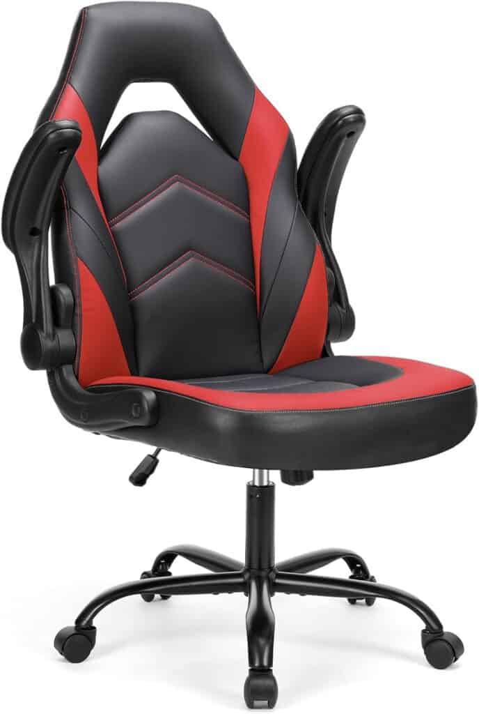 Sweetcrispy Ergonomic Gaming Desk Chair-Red