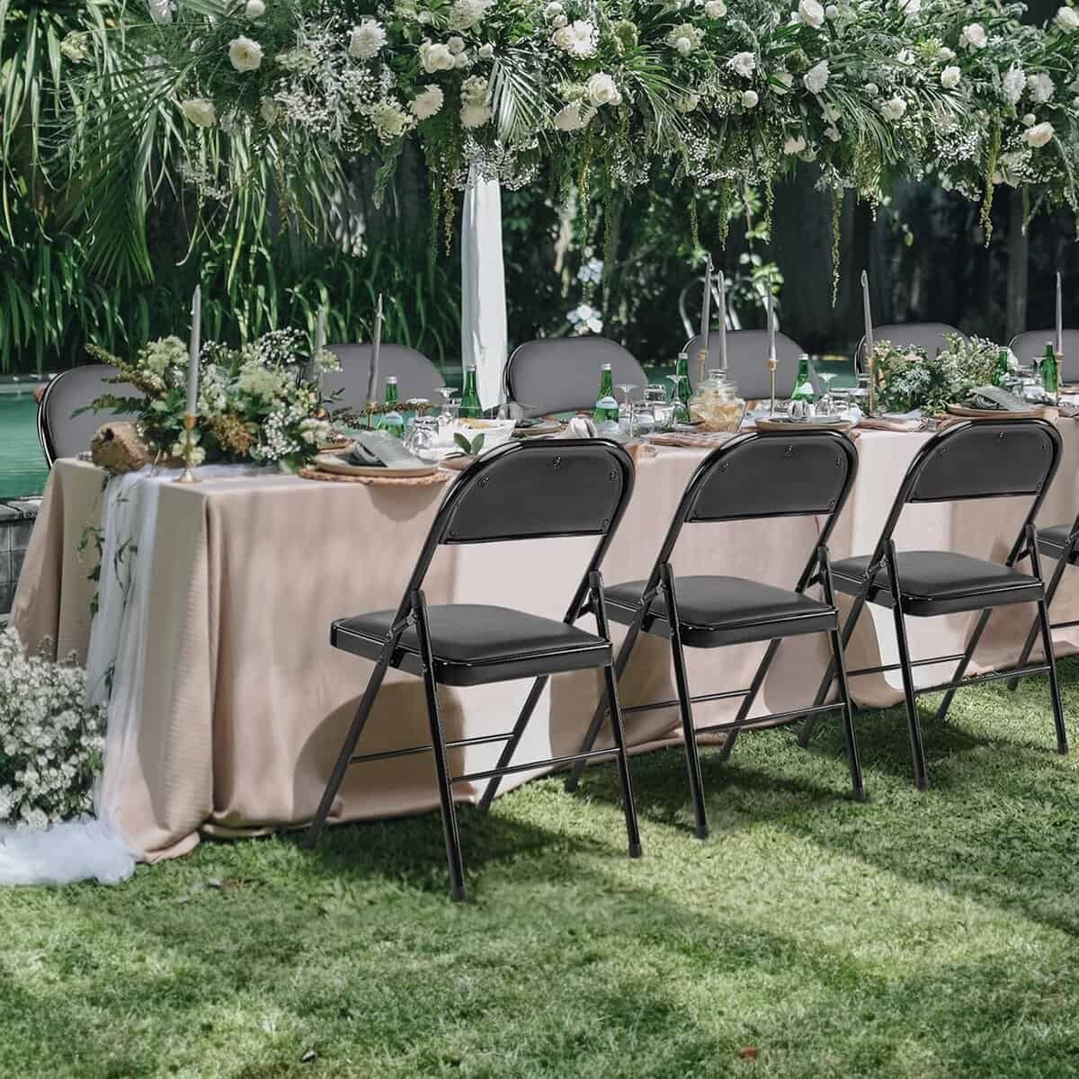 Sweetcrispy Folding Chairs 12 Pack