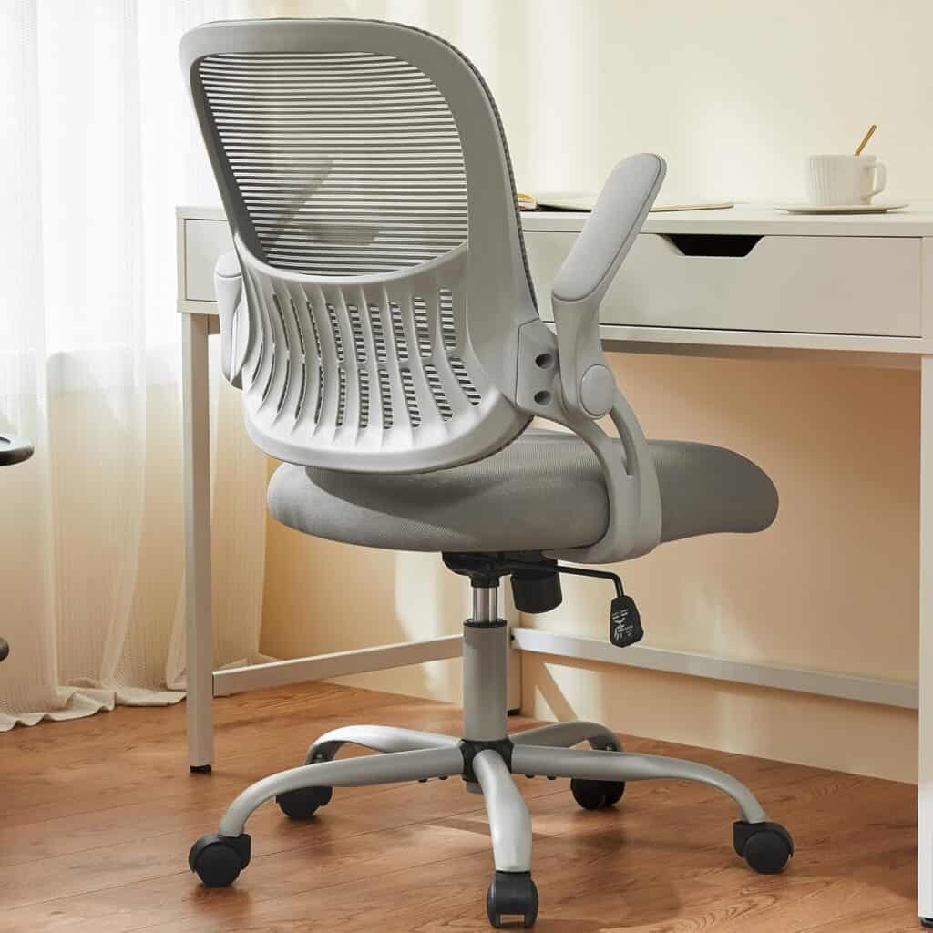 Sweetcrispy Office Chair-Light Gray
