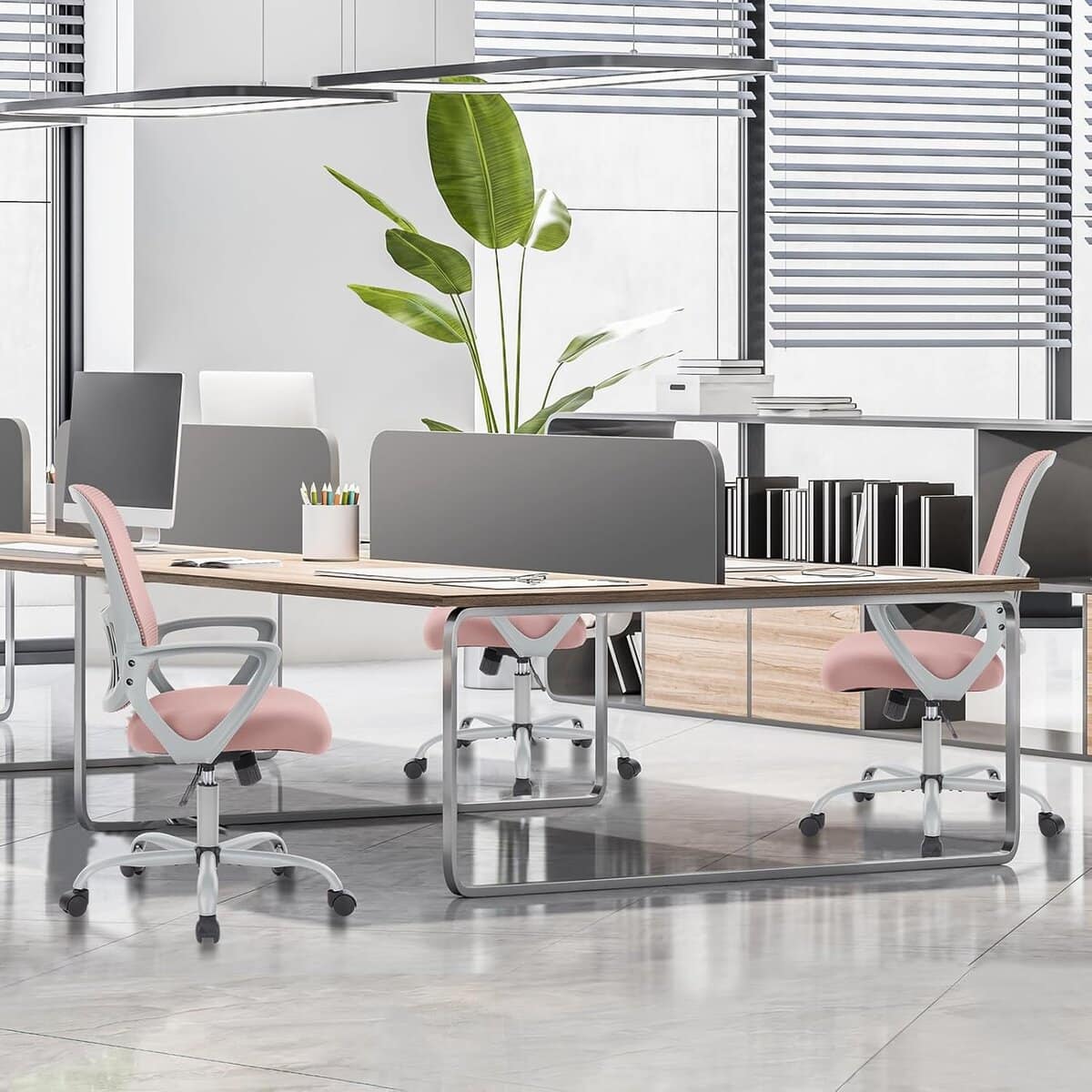 Sweetcrispy Office Computer Desk Executive Chair