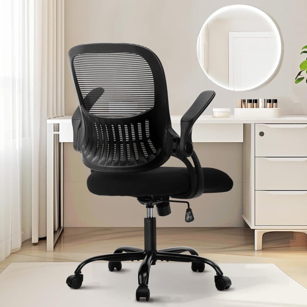 Sweetcrispy Office Desk Chair-Balck