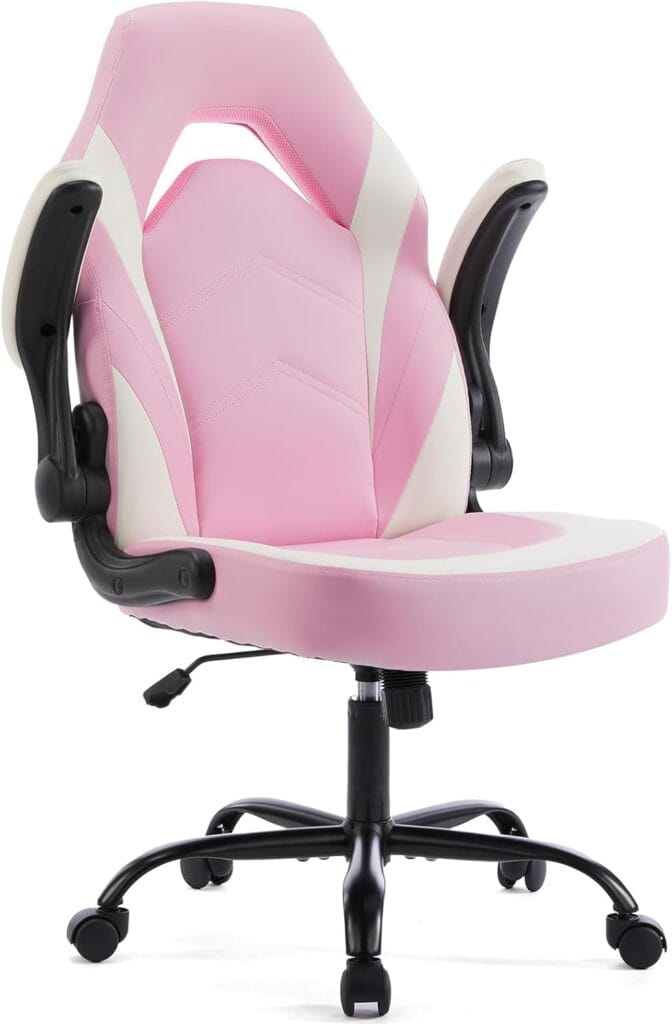 Sweetcrispy Pink Ergonomic Gaming Office Chair