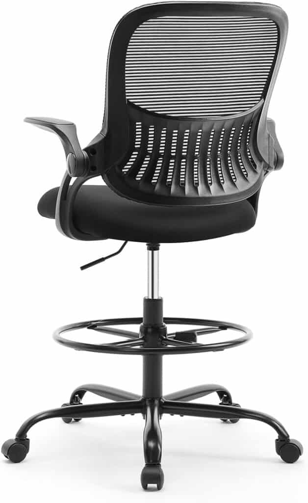 Sweetcrispy Tall Drafting Desk Chair
