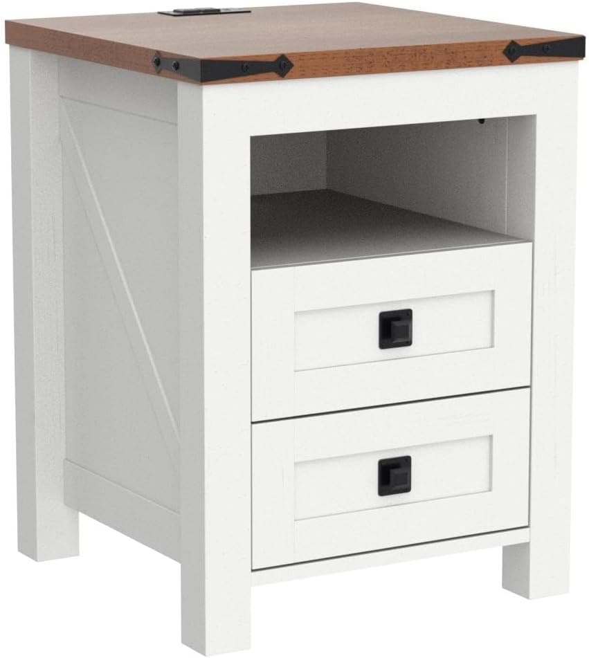 T4TREAM Nightstand with Charging Station