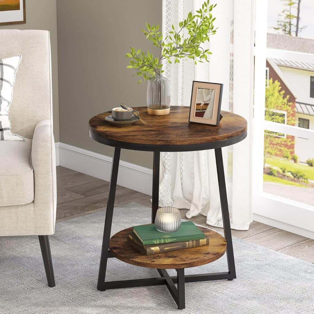 tribesigns-2-tier-round-end-table-2