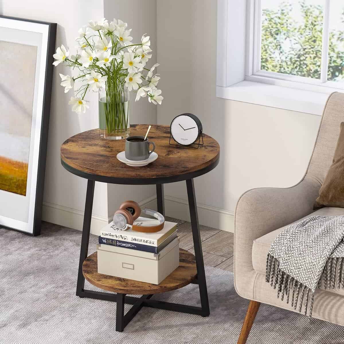 tribesigns-2-tier-round-end-table-2