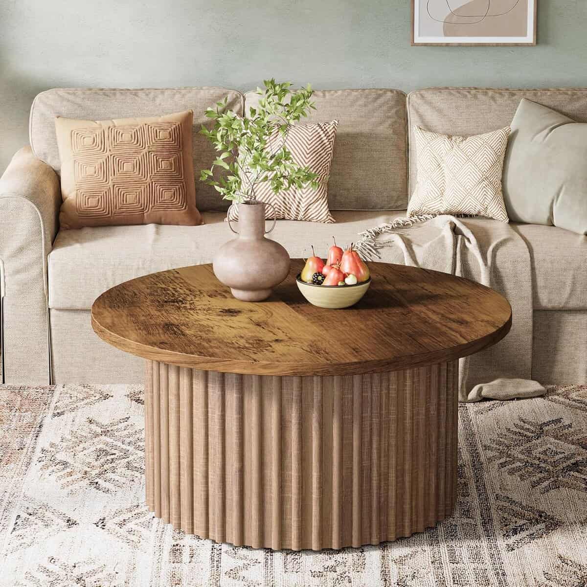 Tribesigns 31.5" Round Coffee Table
