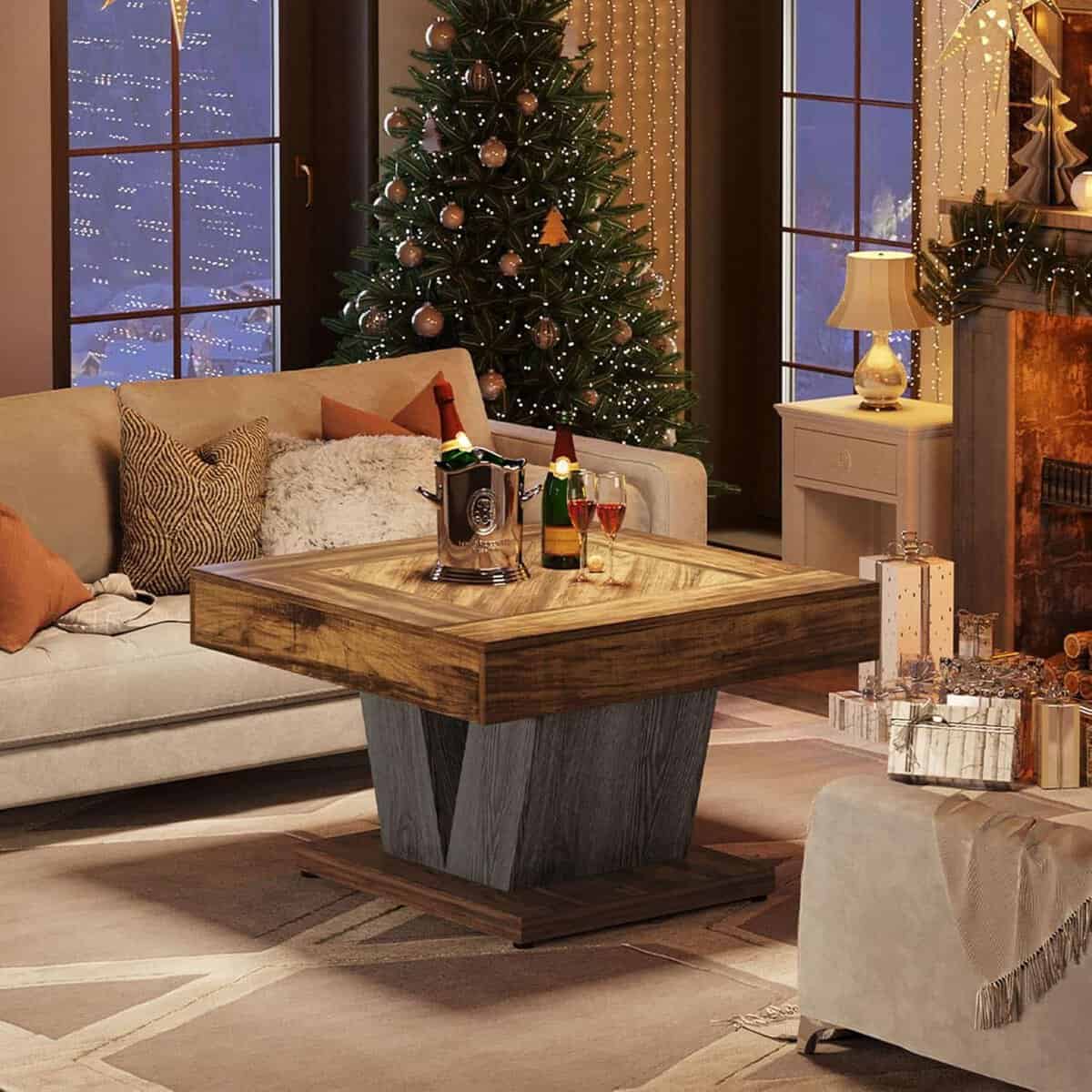 Tribesigns 31.5" Square Coffee Table 