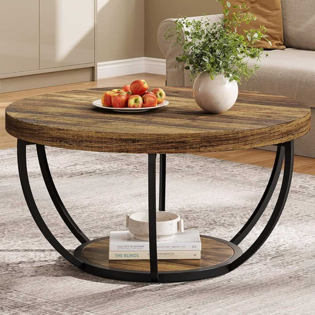 tribesigns-31-7-inch-round-coffee-table