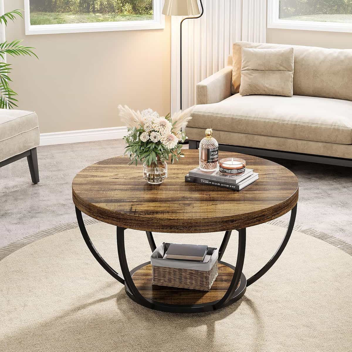 tribesigns-31-7-inch-round-coffee-table