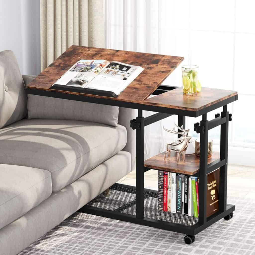 Tribesigns 32-Inch Height Adjustable C Table