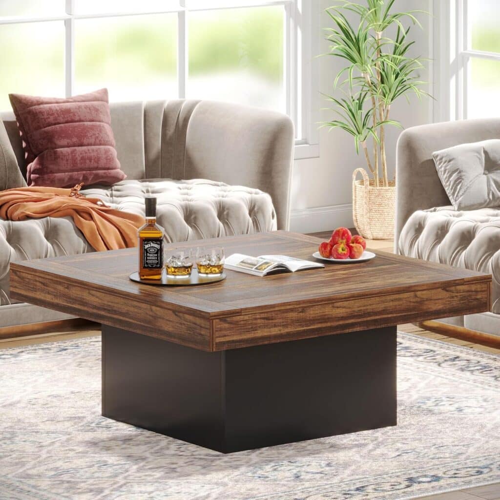 Tribesigns 35.4" Farmhouse Coffee Table