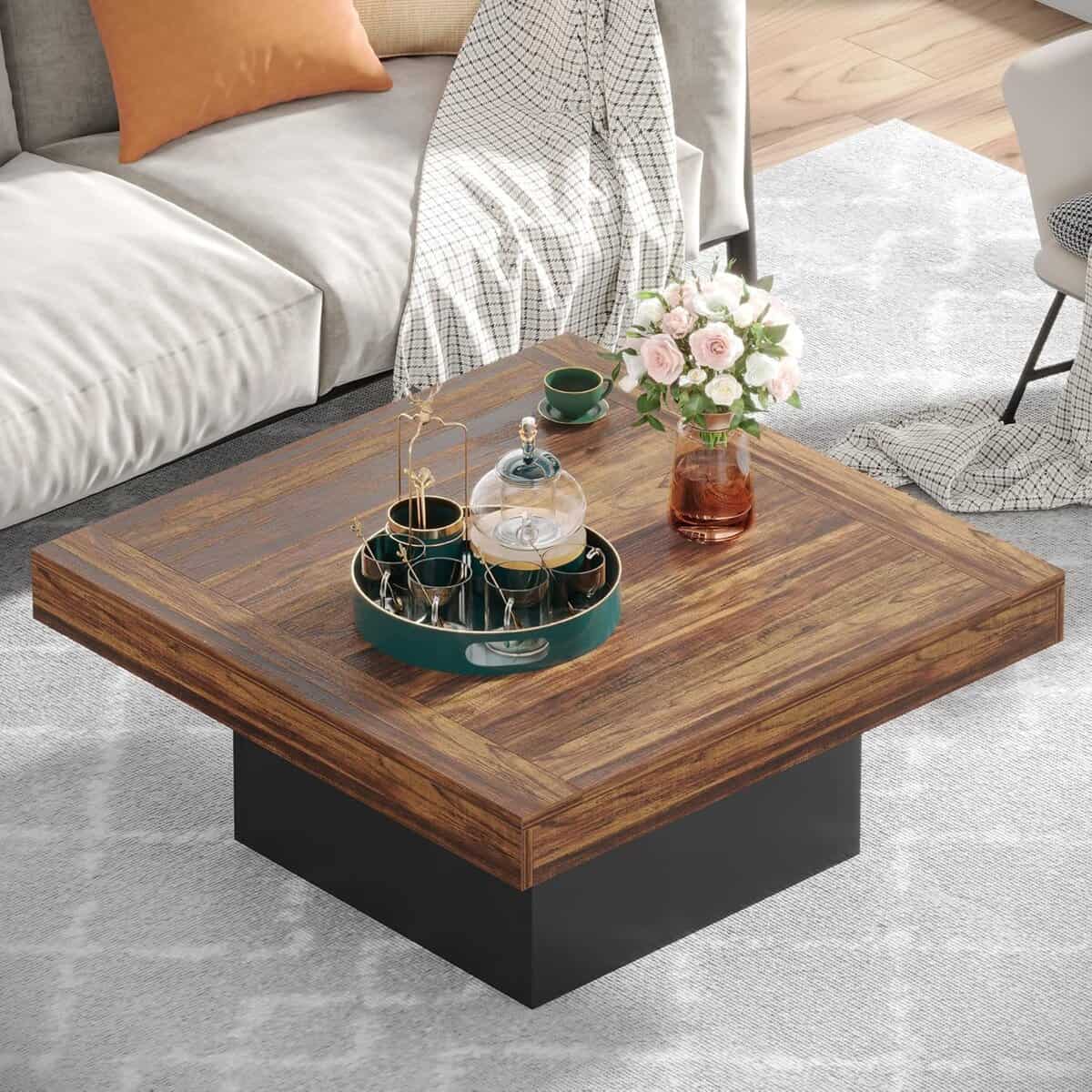Tribesigns 35.4" Farmhouse Coffee Table