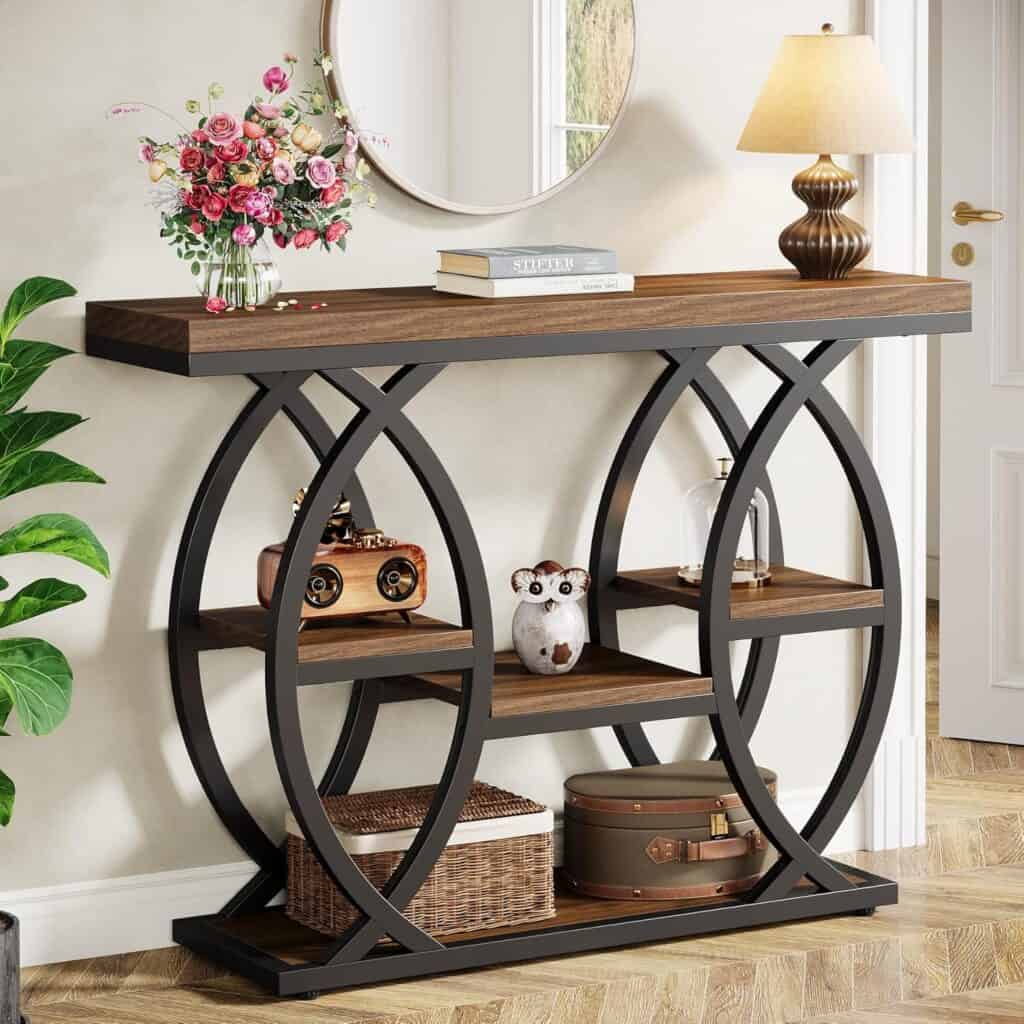 tribesigns-39-4-console-table-with-4-tiers