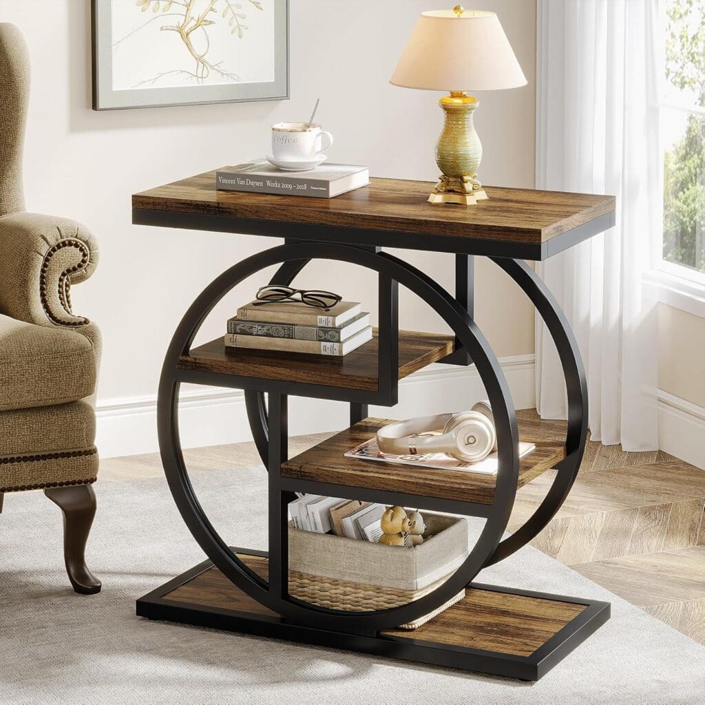 Tribesigns 4-Tier Narrow End Table
