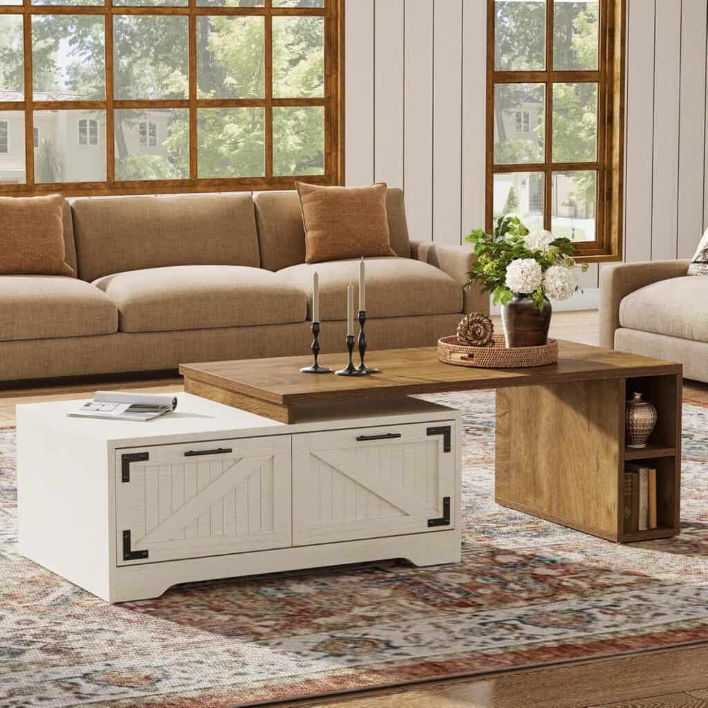 Tribesigns 40-Inch Square Coffee Table