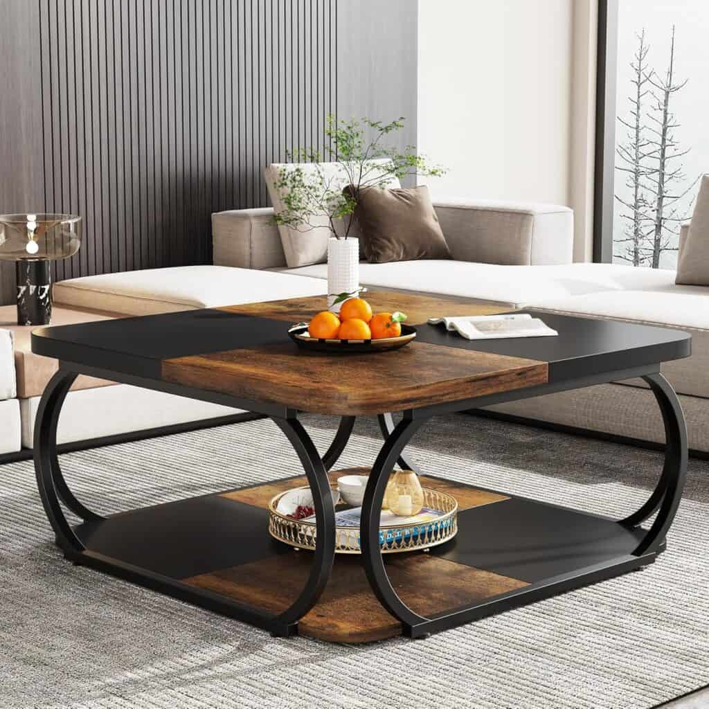 Tribesigns 40-Inch Square Coffee Table