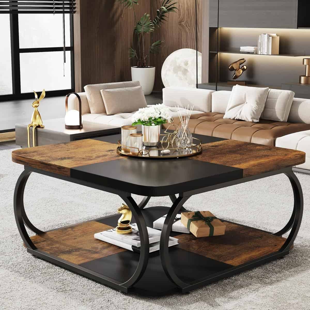 Tribesigns 40-Inch Square Coffee Table