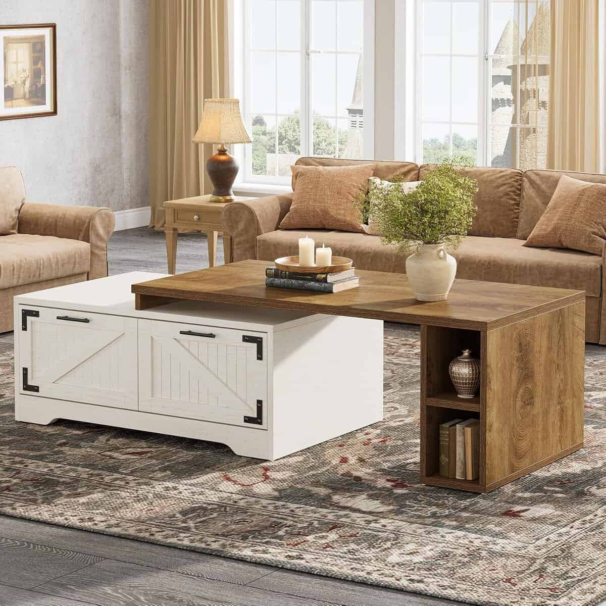 Tribesigns 40-Inch Square Coffee Table