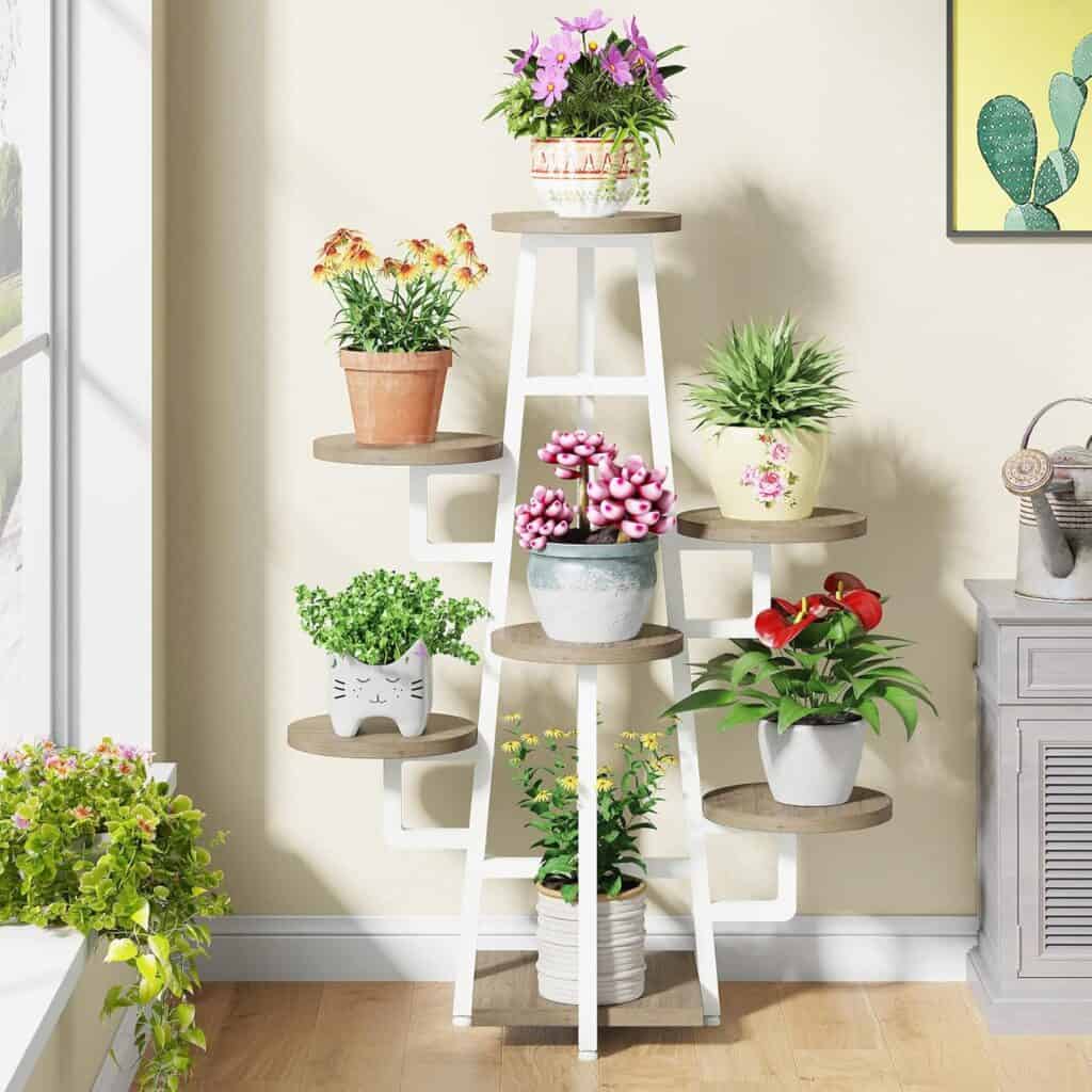 Tribesigns 43.3-Inch 7-Tier Corner Plant Stand