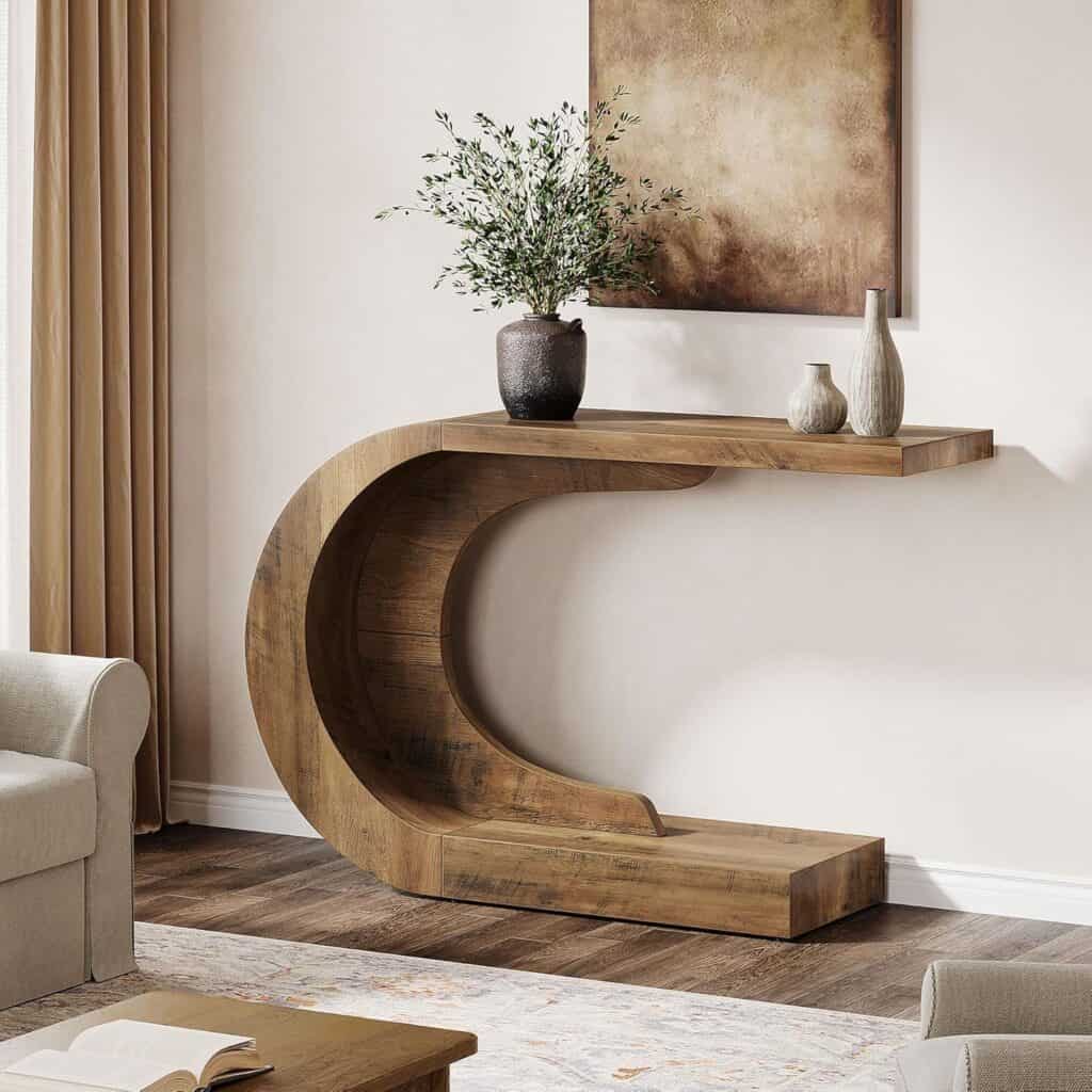 Tribesigns 43.3-Inch Mid-Century Console Table