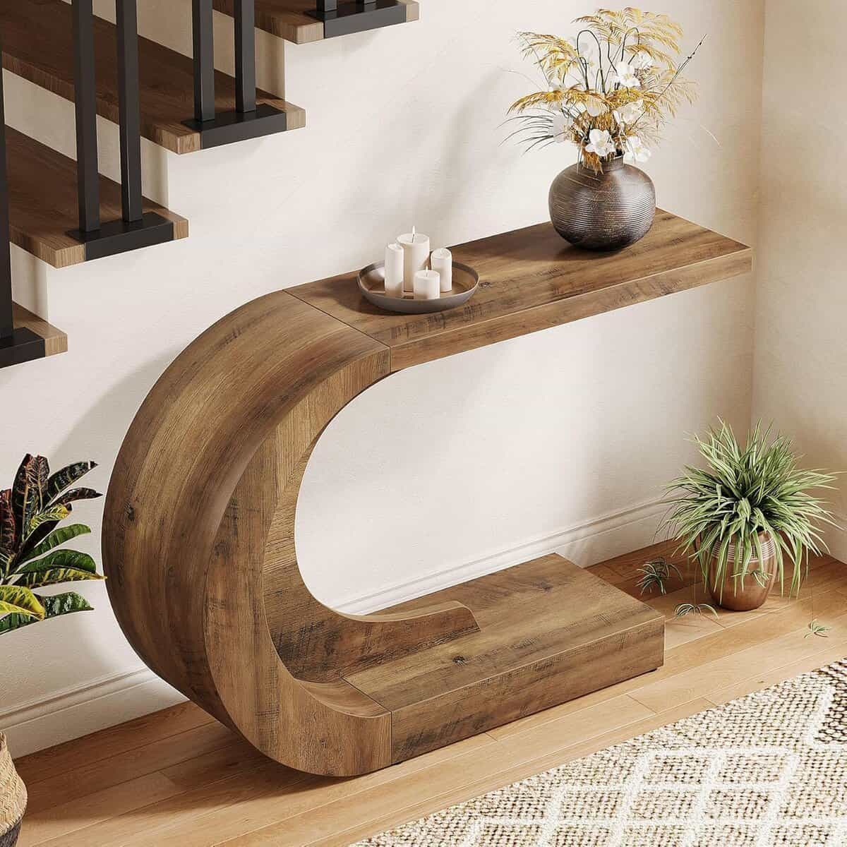 Tribesigns 43.3-Inch Mid-Century Console Table