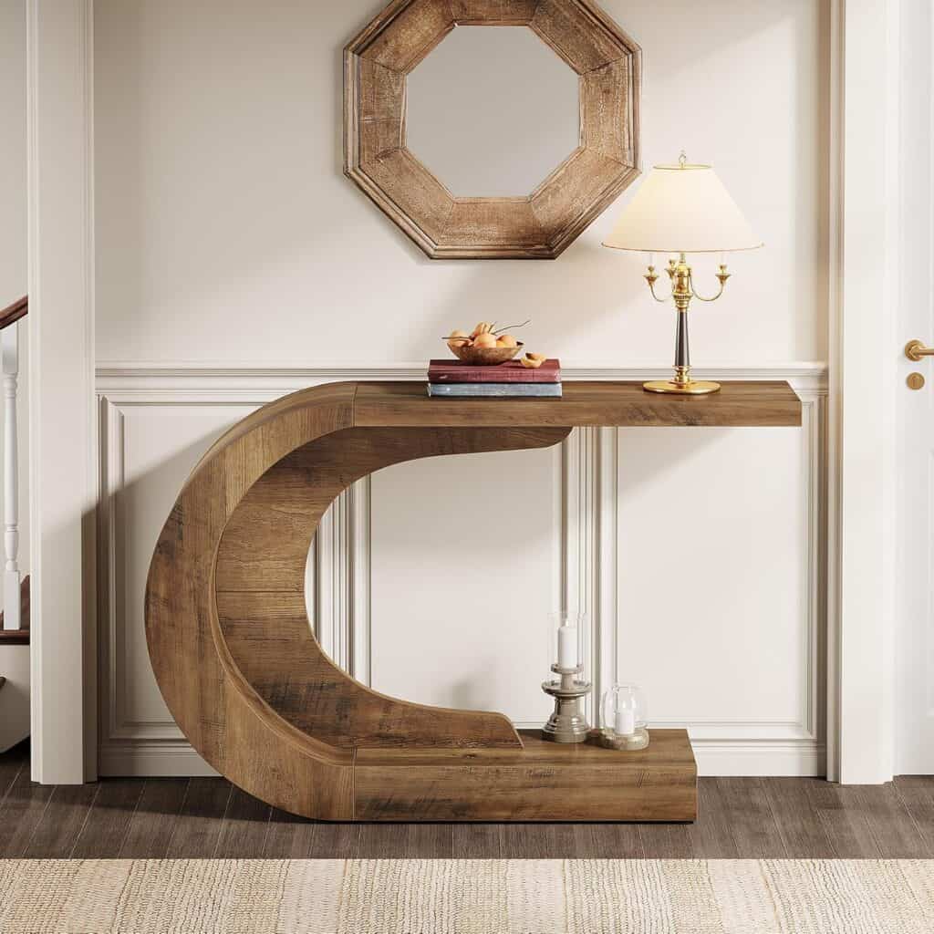 Tribesigns 43.3-Inch Mid-Century Modern Console Table