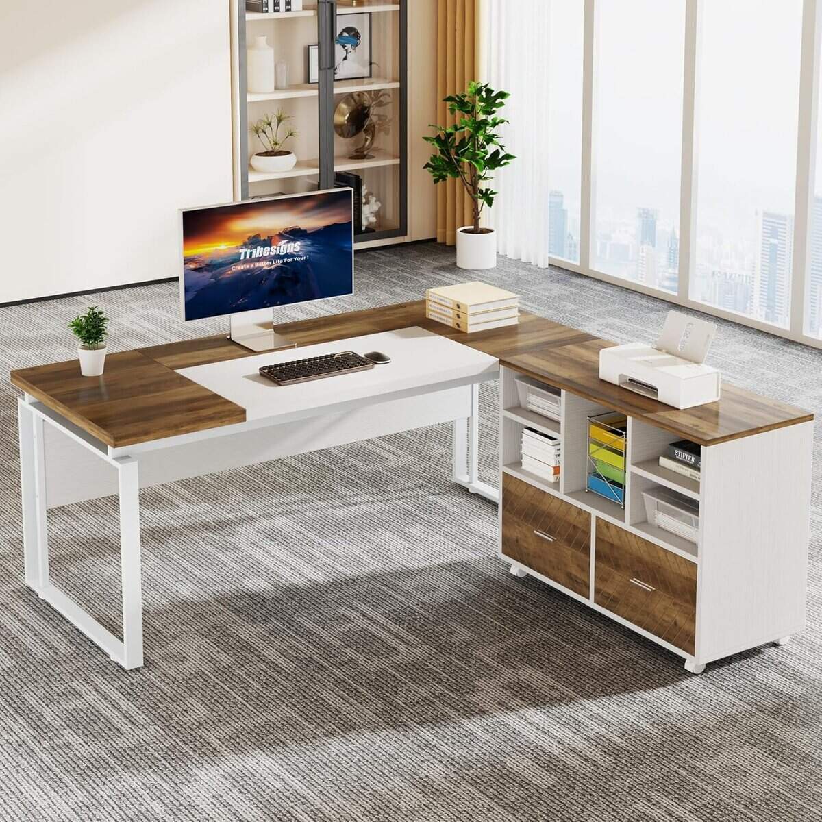 Tribesigns 43-Inch 2-Drawer File Cabinet
