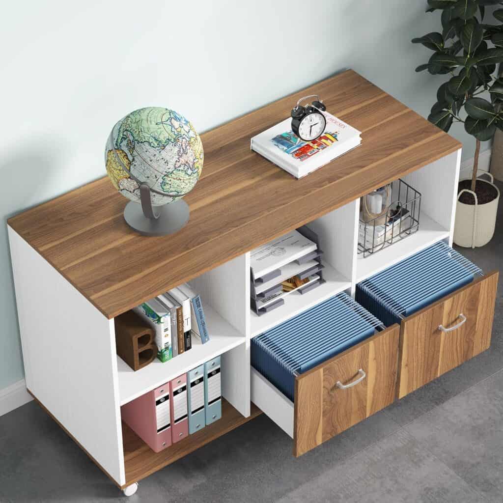 tribesigns-47-inch-2-drawers-lateral-file-cabinet-with-beige-finish-and-4-tier-open-shelves