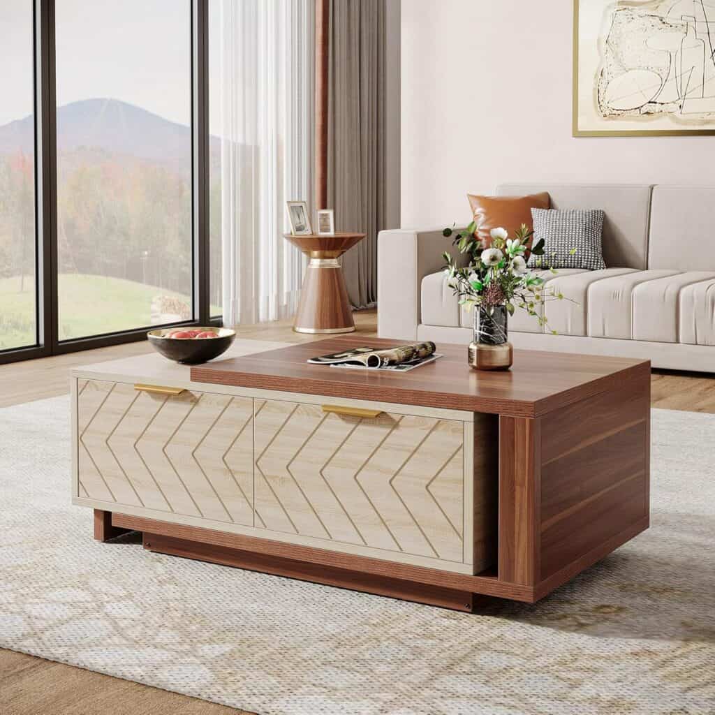 Tribesigns 47-Inch Extendable Coffee Table