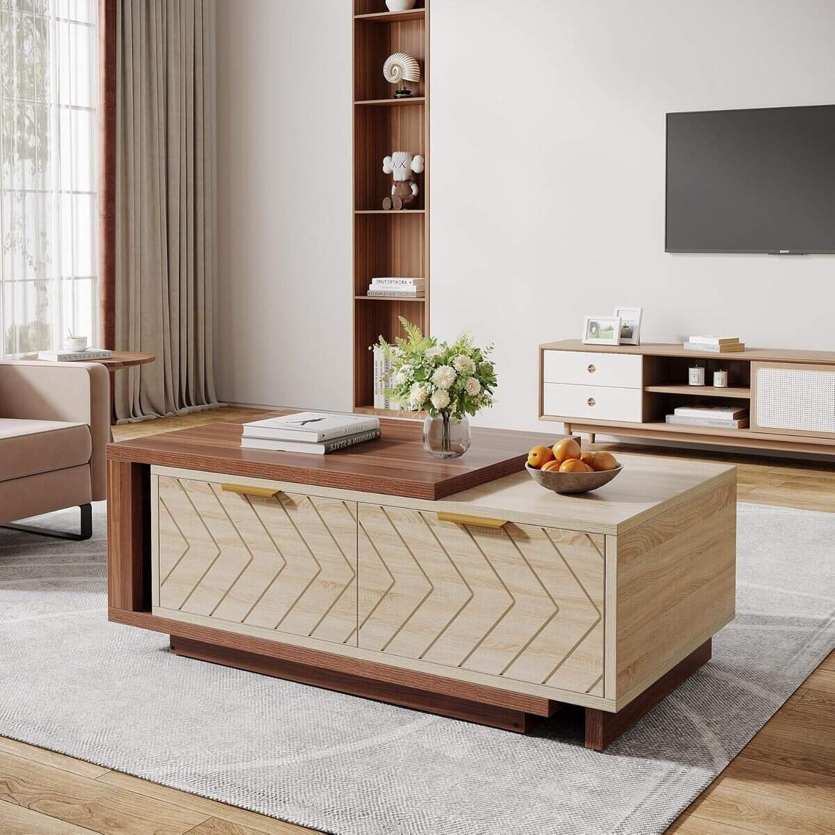 Tribesigns 47-Inch Extendable Coffee Table