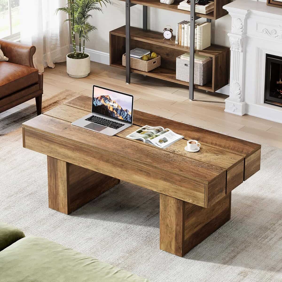 Tribesigns 47-Inch Extendable Coffee Table