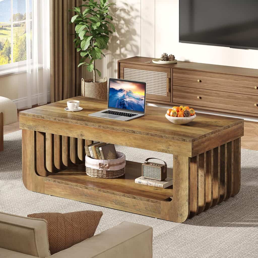 Tribesigns 47-Inch Farmhouse Coffee Table