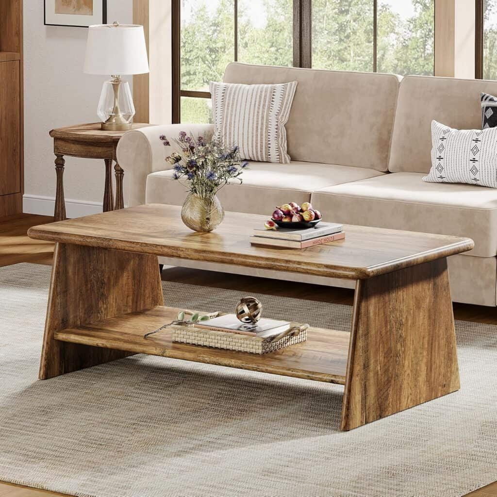 Tribesigns 47-Inch Farmhouse Coffee Table