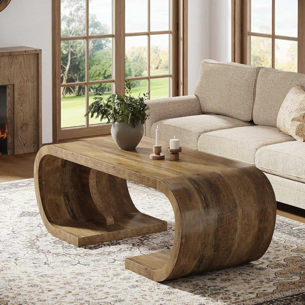 Tribesigns 47-Inch Farmhouse Coffee Table