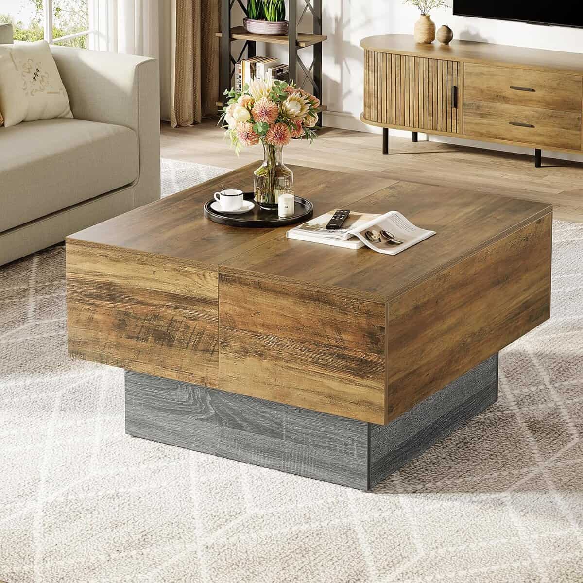 Tribesigns 47-Inch Farmhouse Coffee Table