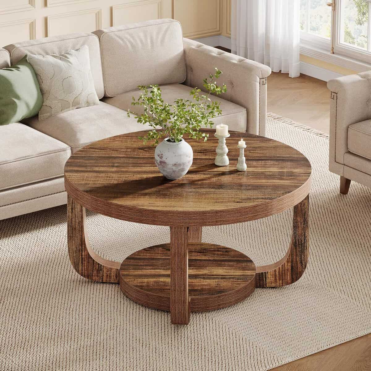 Tribesigns 47-Inch Farmhouse Coffee Table