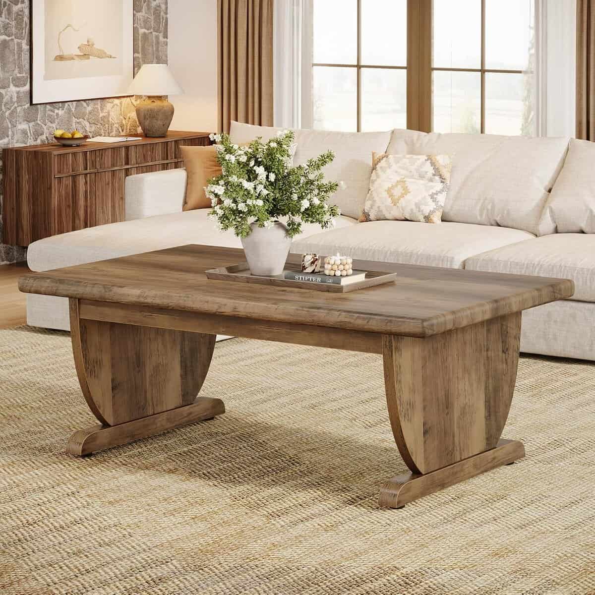 Tribesigns 47-Inch Farmhouse Coffee Table