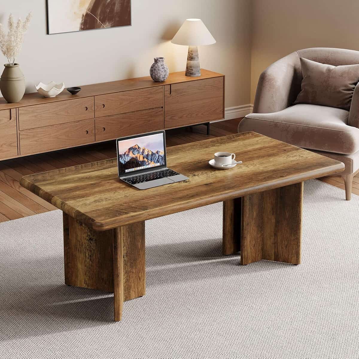 Tribesigns 47-Inch Farmhouse Coffee Table
