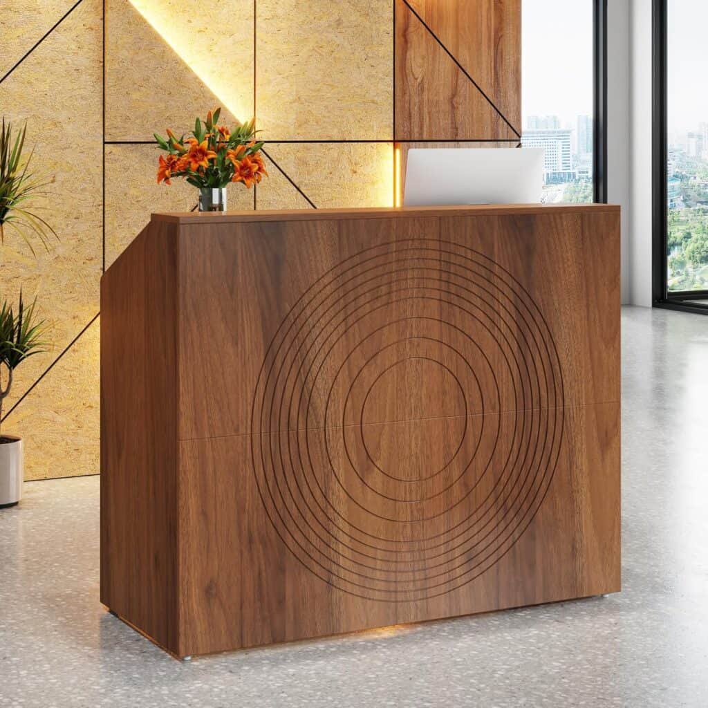 Tribesigns 47" Reception Desk with Counter