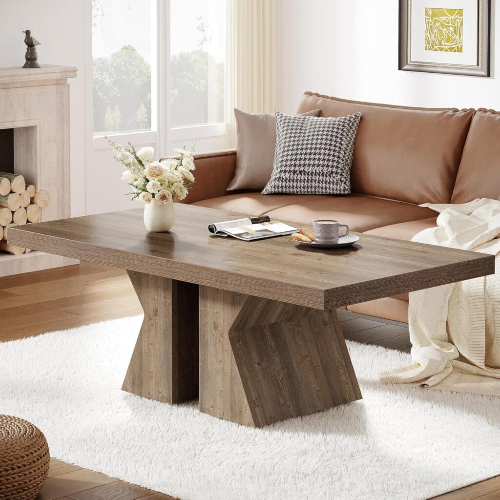 Tribesigns 47-Inch Rectangular Coffee Table