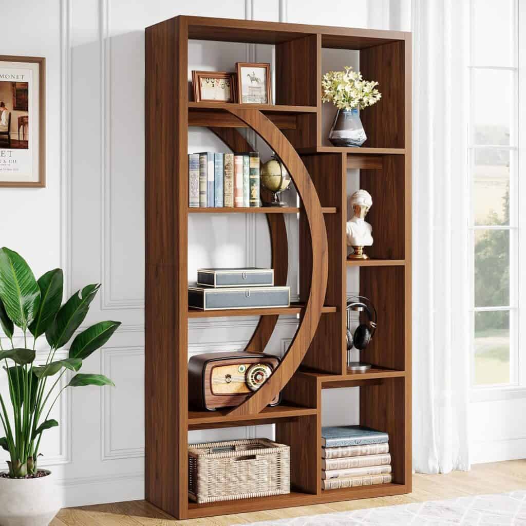 Tribesigns 5-Tier Etagere Bookshelf with Open Shelves